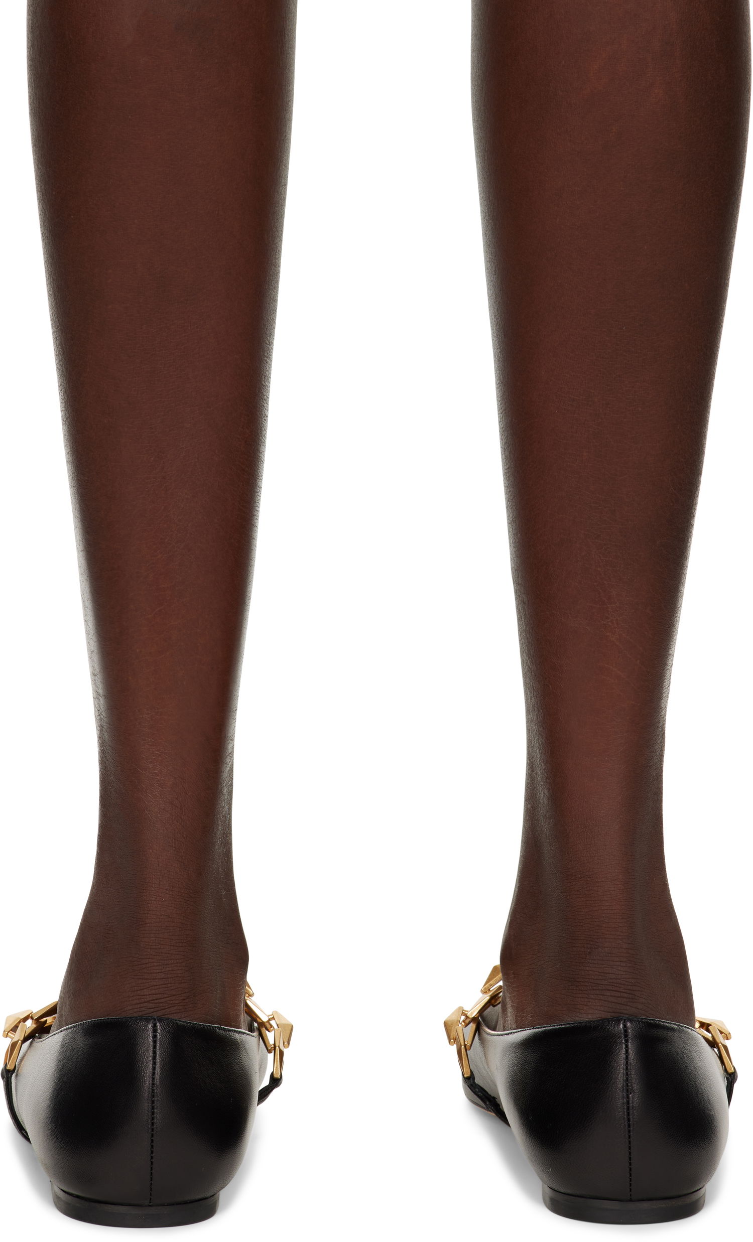 Nega čevljev Jimmy Choo Jimmy Choo Tilda Chain Ballerina Flats Črna | DIAMOND TILDA FLAT, 1