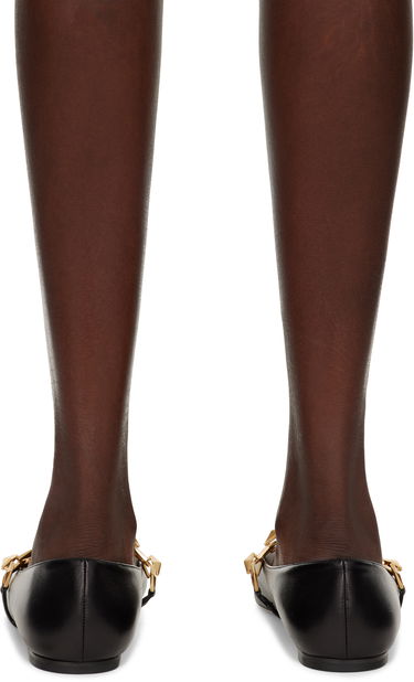 Nega čevljev Jimmy Choo Jimmy Choo Tilda Chain Ballerina Flats Črna | DIAMOND TILDA FLAT, 1