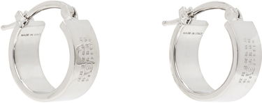 Uhani Maison Margiela MM6 Maison Margiela Silver Hoop Earrings Kovinski | SM7VG0102 SV0310, 1