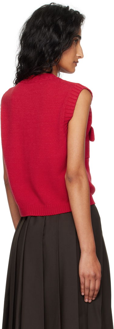 Telovnik Max Mara Max Mara Caprara Knit Vest Rdeča | 2525356031600, 2