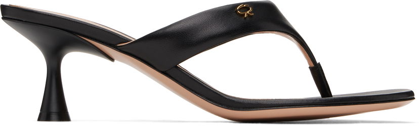 Superge in čevlji Gianvito Rossi Gianvito Rossi Ascent Thong 55 Heeled Sandals Črna | G10057-55LAC-NAP