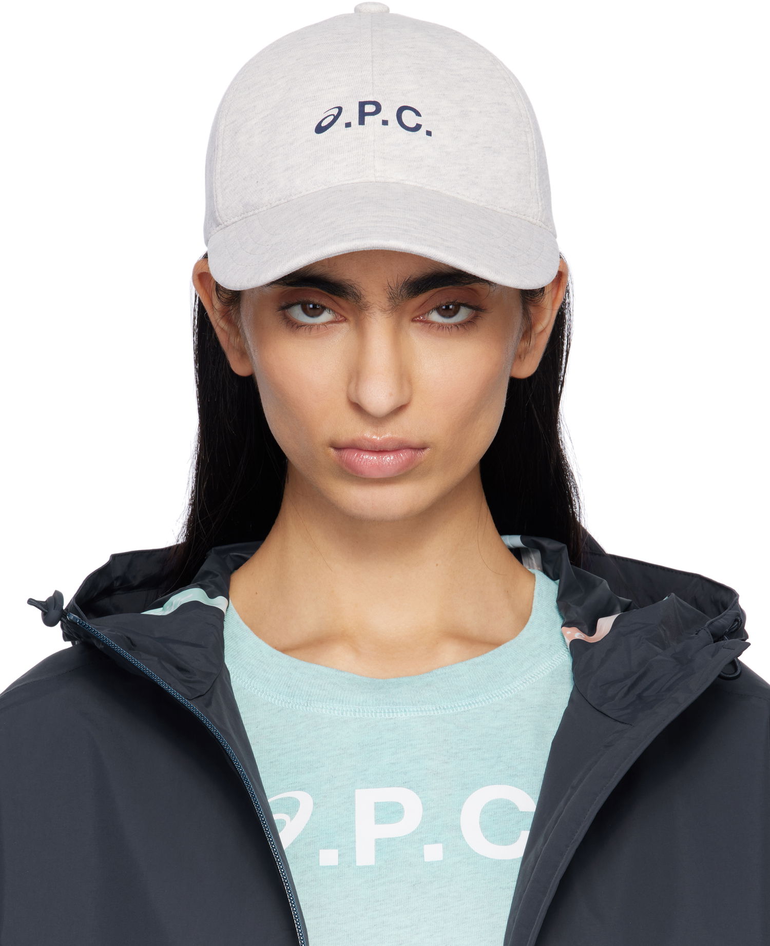 Kapa A.P.C. A.P.C. ASICS Edition Charlie Baseball Cap Siva | COEZD-M24148, 0