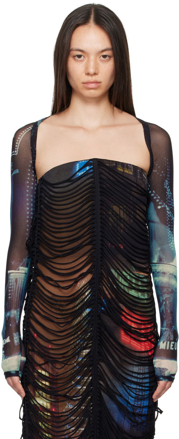 Majica Jean Paul Gaultier Gaultier 'The Pigalle' Bolero Top Večbarvna | 24/30-F-TO207-T552-59560100