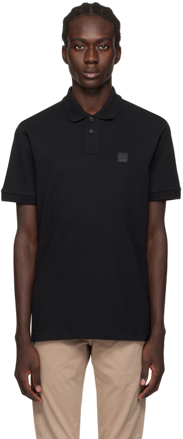Polo majica BOSS Patch Polo Črna | 50507803