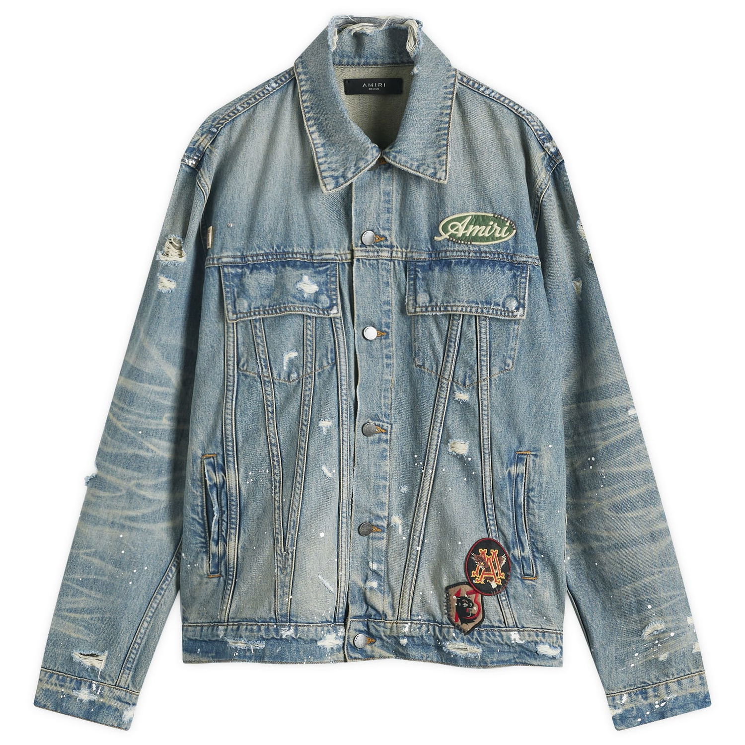 Jakna AMIRI Amiri Vintage Pegasus Trucker Jacket, Size Large Modra | AMDNTR1019-406, 1