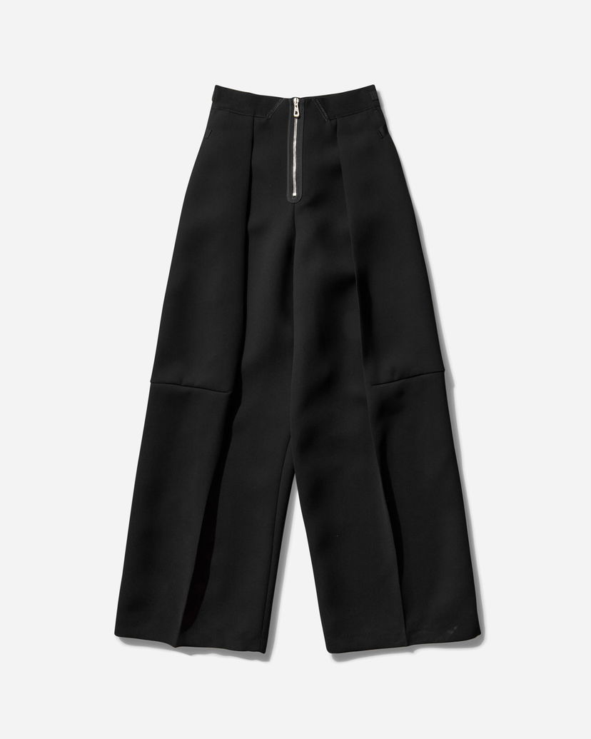 Hlače Jean Paul Gaultier Crepe Wide-Leg Pants Črna | 25-33-F-PA187-C081 00
