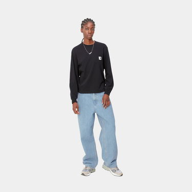 Kavbojke Carhartt WIP Brandon Pant "Blue Stone Bleached" Modra | I031918_01_12, 3
