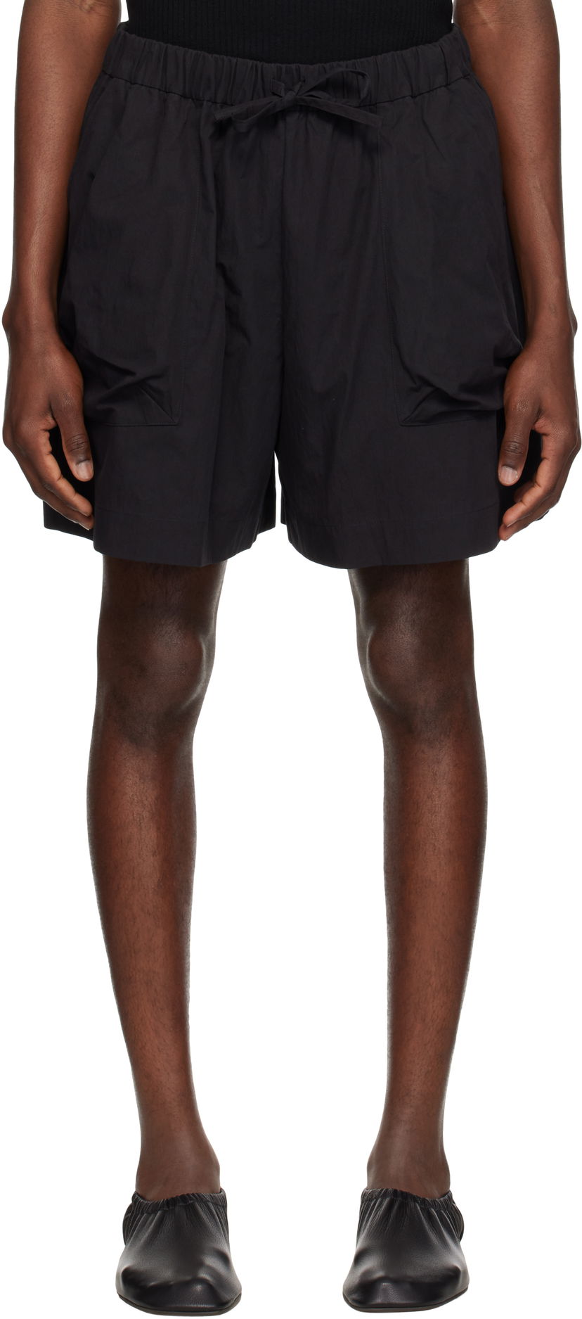 Kratke hlače Simone Rocha Simone Rocha Cargo Pocket Shorts Črna | 4140 1219