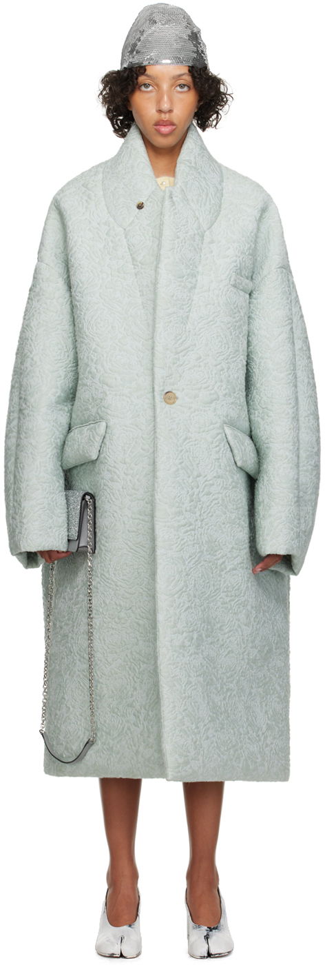 Plašči Maison Margiela Oversized Floral Coat Siva | S29AA0307 S78256