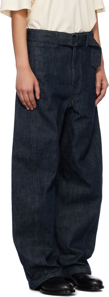 Kavbojke LEMAIRE Twisted Belted Jeans Modra | PA326 LD068, 4