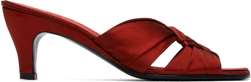 Nega čevljev The Row The Row Soft Knot Heeled Mules Rdeča | F1499-W326