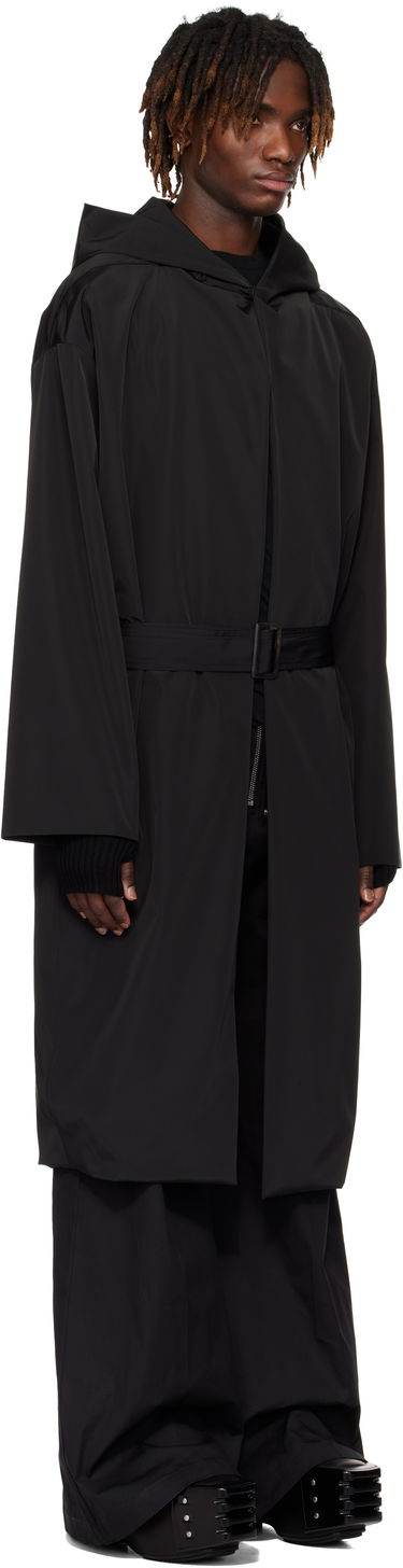 Dežni plašč Rick Owens Rick Owens Hooded Robe Coat Črna | RU01E5970 MB, 1