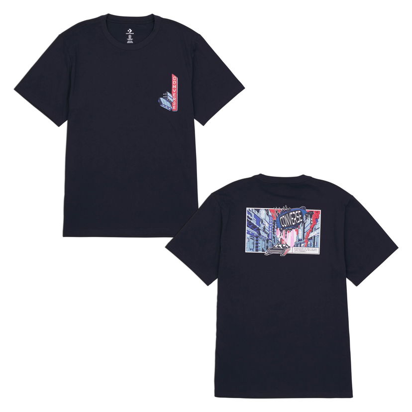Majica Converse Converse Comic Graphic T-Shirt Mornarica | 10026685-A01