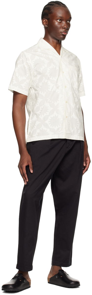 Srajce Universal Works Universal Works Minari Print Resort Shirt Bela | P3078, 3