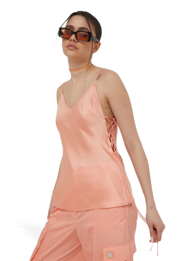 Srajce BOSS Strappy Camisole in Satin Oranžna | 50494474