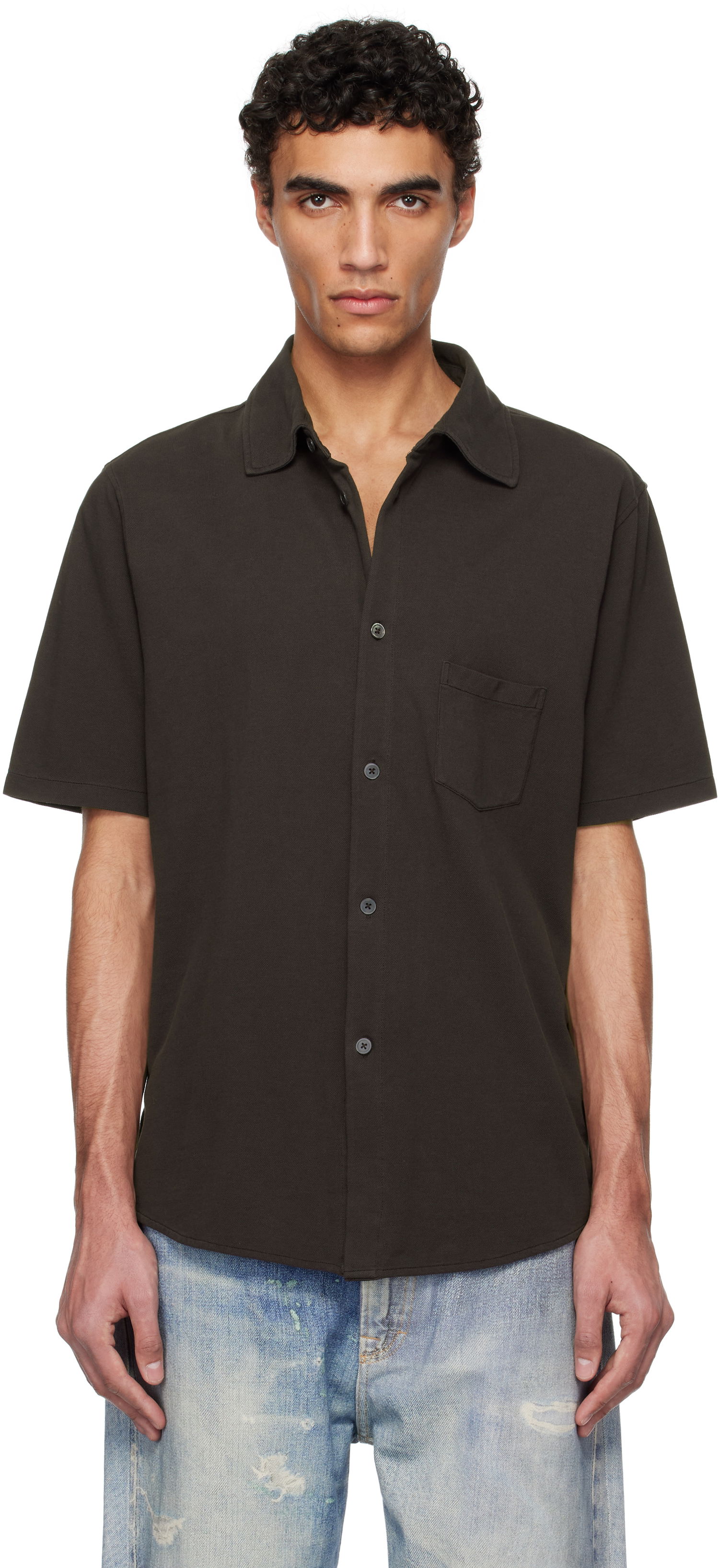 Srajce OUR LEGACY Our Legacy Analog Short Sleeve Shirt Rjava | M2256AD, 0