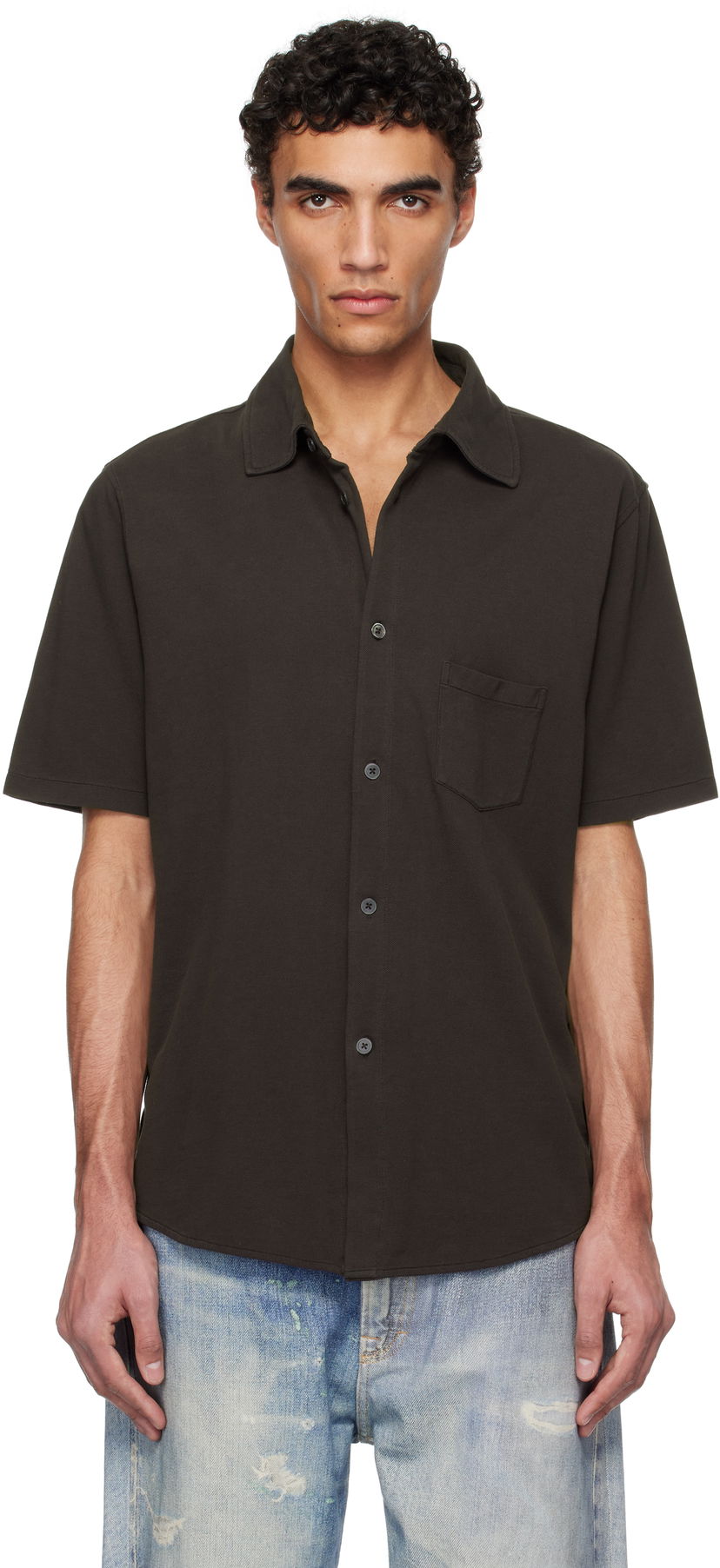 Srajce OUR LEGACY Our Legacy Analog Short Sleeve Shirt Rjava | M2256AD