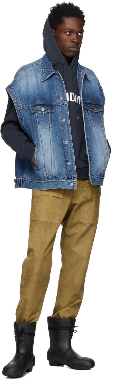 Telovnik We11done We11done Oversized Trucker Vest Modra | WD-DV3-22-385-U-BL, 3