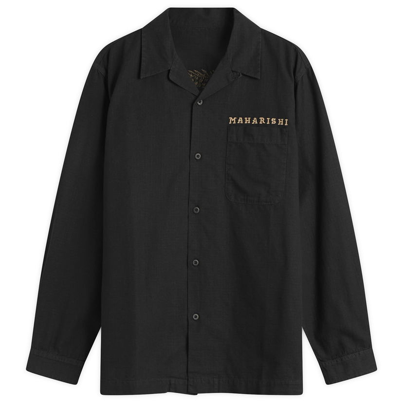 Srajce Maharishi Polar Bear Chimera Embroidered Ripstop Shirt Črna | 7089-BLK