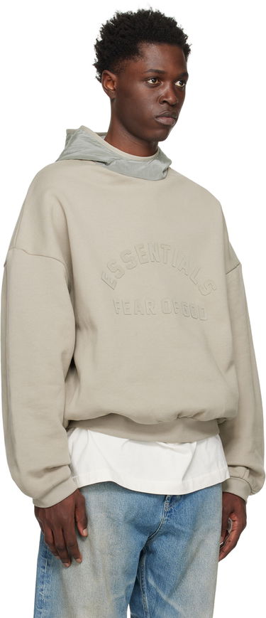Pulover Fear of God Essentials Nylon Fleece Hoodie Siva | 202SP244315F, 1