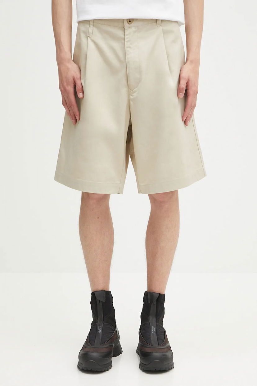 Kratke hlače Human Made Human Made Pleated Shorts Bež | HM29PT018