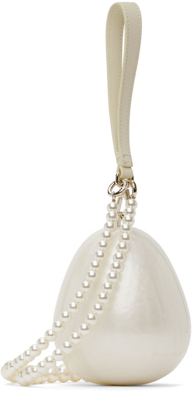 Torbica Simone Rocha Simone Rocha Micro Pearl Egg Shaped Bag Bela | BAG110B 0773, 4