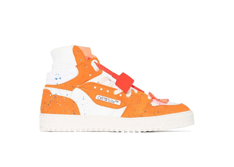 Superge in čevlji Off-White 3.0 Off Court High-Top White Orange Paint Splatter (Women's) Oranžna | OWIA112G20LEA0010120