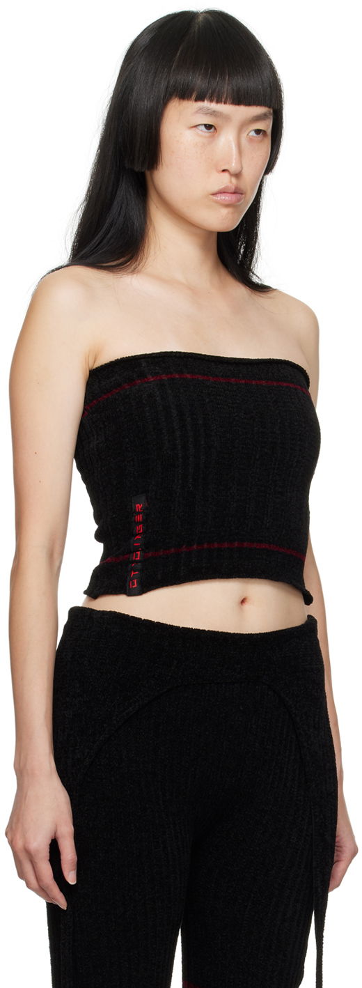 Majica brez rokavov Ottolinger Ottolinger Patch Tube Top Črna | 708001, 1