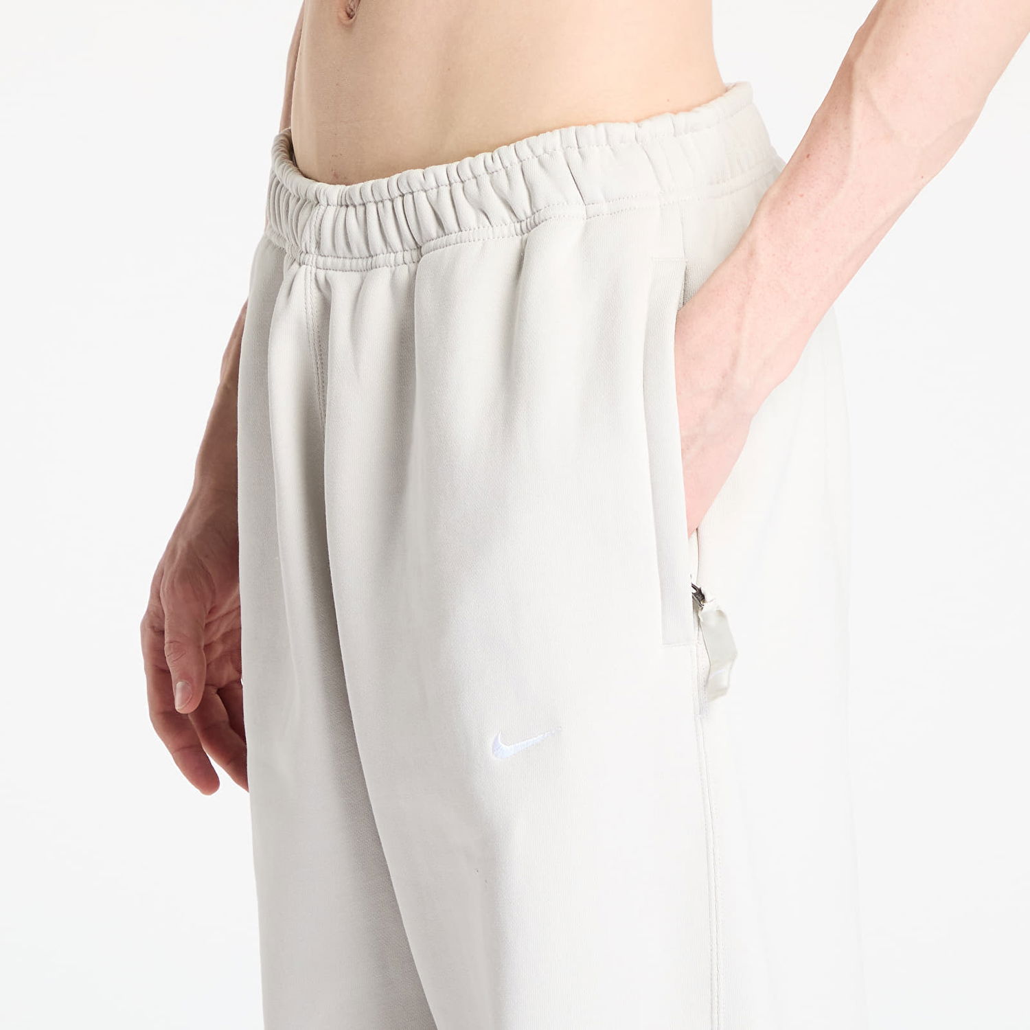 Trenirka Nike Solo Swoosh Open-Hem Fleece Pants Bež | FN3342-072, 1