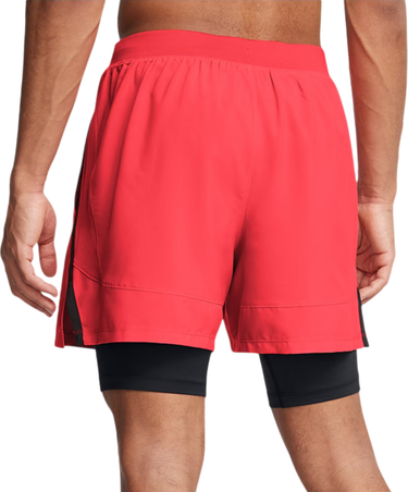 Kratke hlače Under Armour Shorts UA LAUNCH 5 2-IN-1 Rdeča | 1382640-713, 1