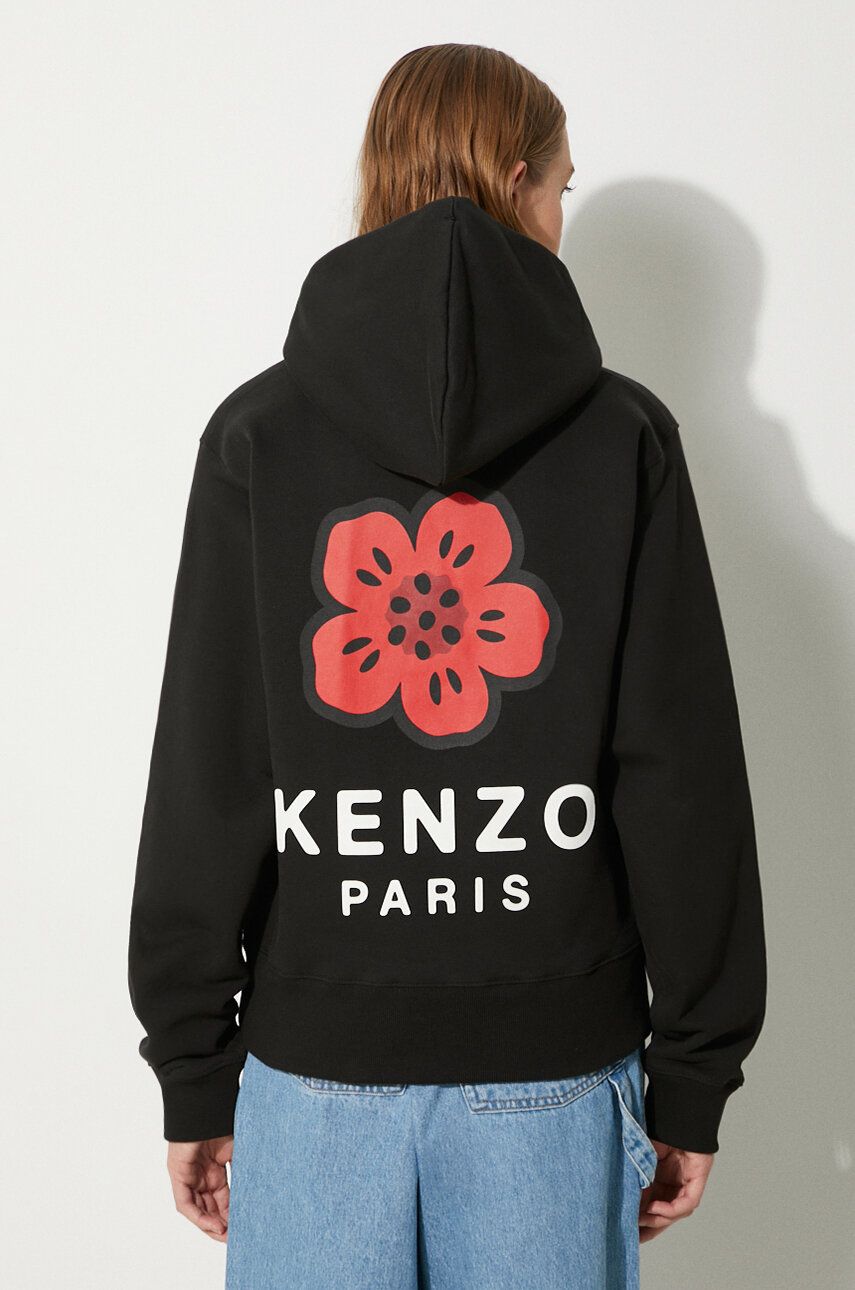 Pulover KENZO Boke Placed Hoodie With Print Črna | FE62SW1624MT.99J, 0