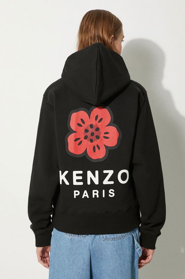 Pulover KENZO Boke Placed Hoodie With Print Črna | FE62SW1624MT.99J, 0