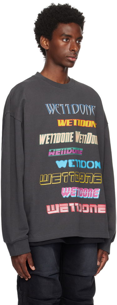 Pulover We11done We11done Graphic Sweatshirt Siva | WD-TP5-19-114-U-CH, 1