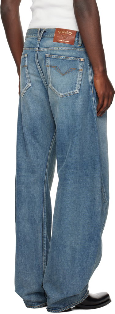 Kavbojke Versace Versace Baggy Twisted Jeans Modra | 1019900_1A14295, 2