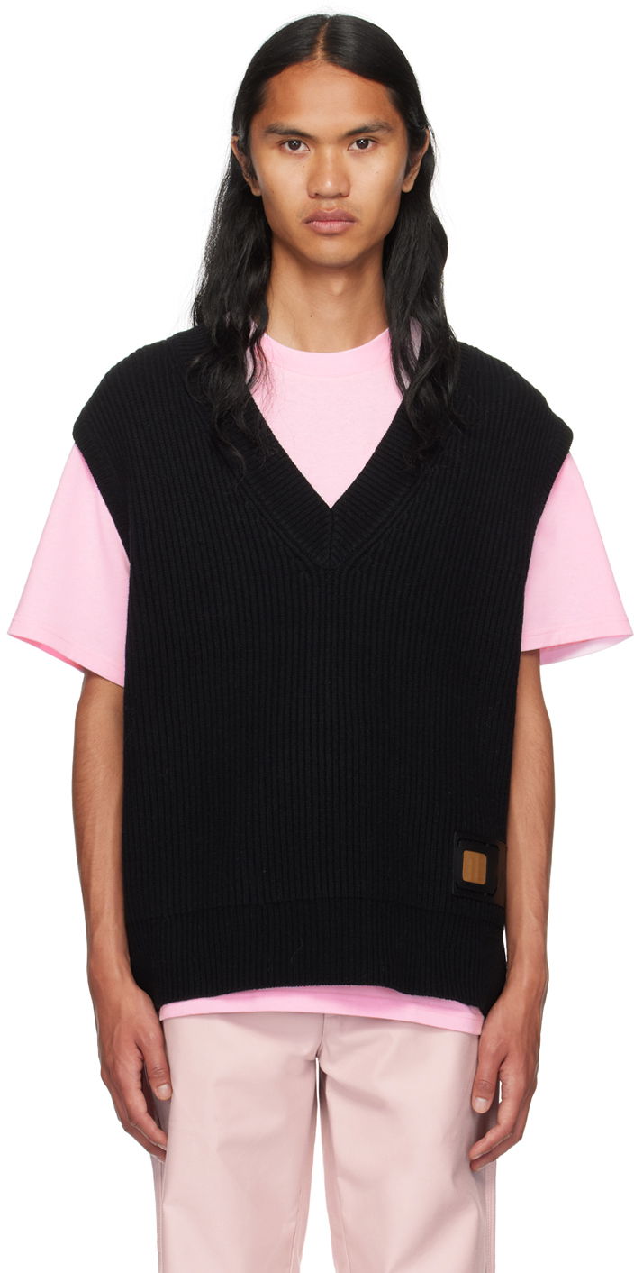 Telovnik JW Anderson Black Sim Card Vest Črna | KW0946-YN0170