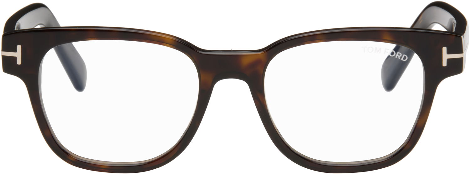 Sončna očala Tom Ford Tom Ford Square Blue Block Glasses Rjava | FT5977-B_50052, 0