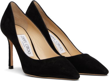 Superge in čevlji Jimmy Choo Jimmy Choo Romy 85 Suede Heels Črna | ROMY 85 SUEDE, 3