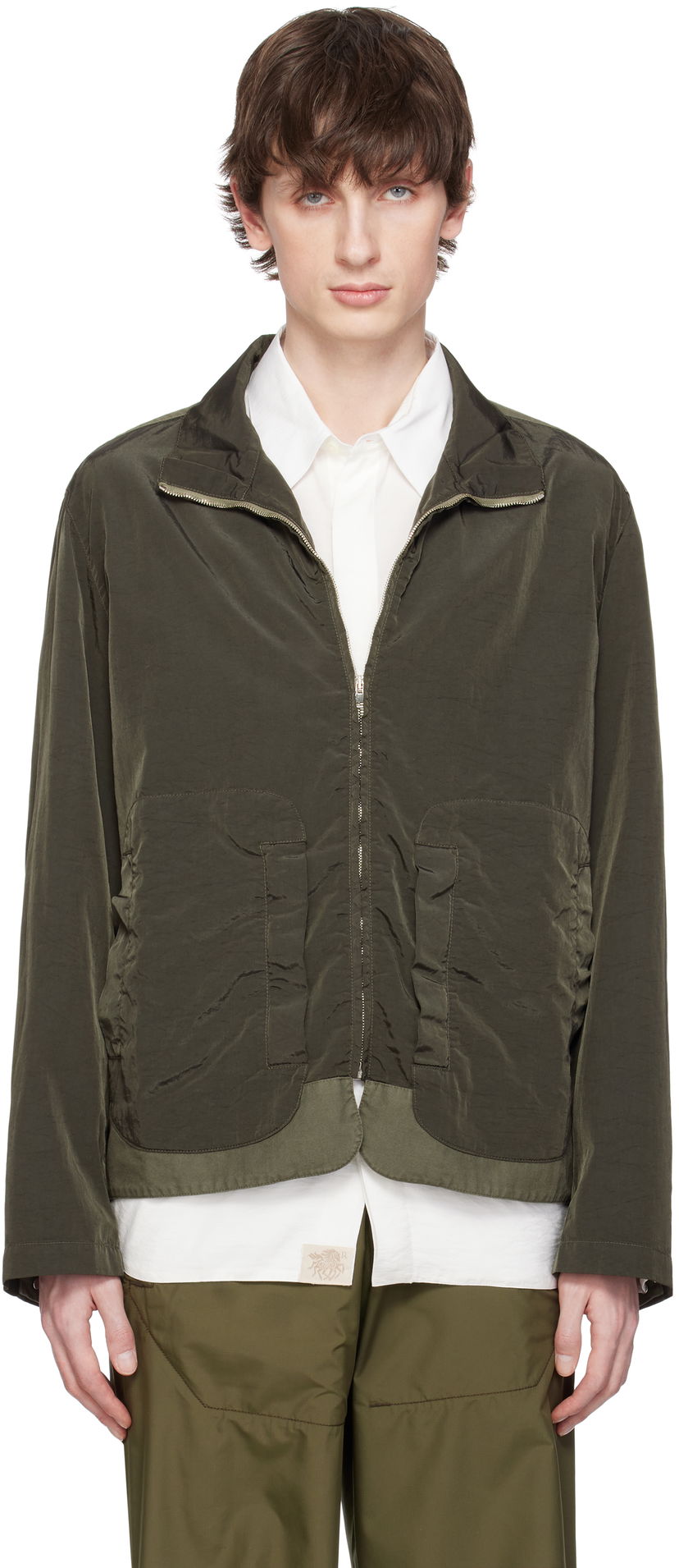 Vetrovka Ranra RANRA Wanderer Canvas Nylon Jacket Zelena | AMSS25OW02563