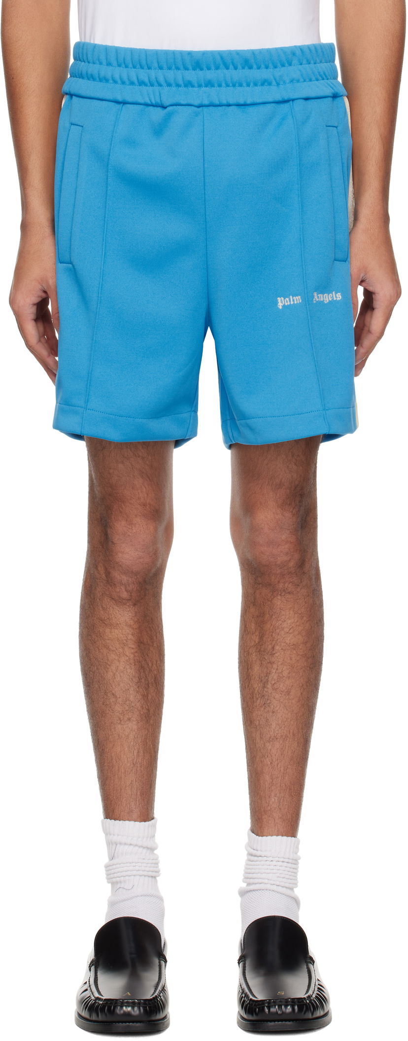 Kratke hlače Palm Angels Palm Angels Classic Logo Track Shorts Modra | PMCL004S25FAB0014003