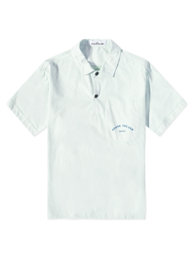 Polo majica Stone Island Marina Chalk Plating Short Sleeve Shirt Light Green Turkizna | 7815111X3-V0052