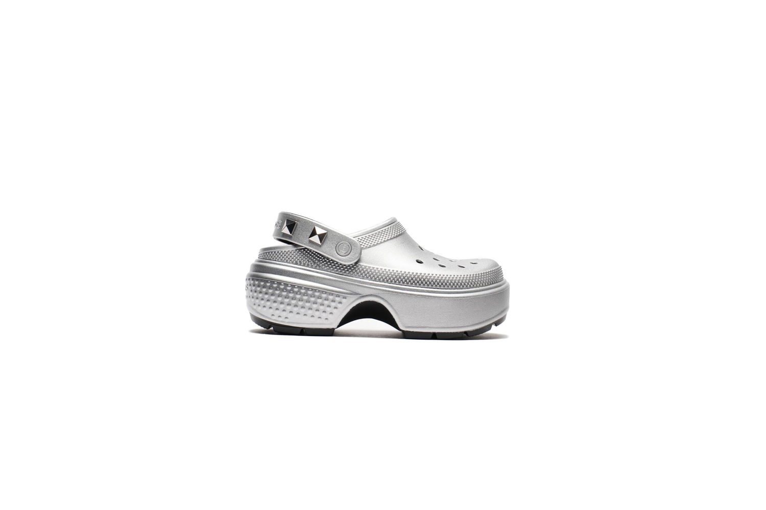 Superge in čevlji Crocs Stomp Metallic Clog Siva | 210362-040, 0