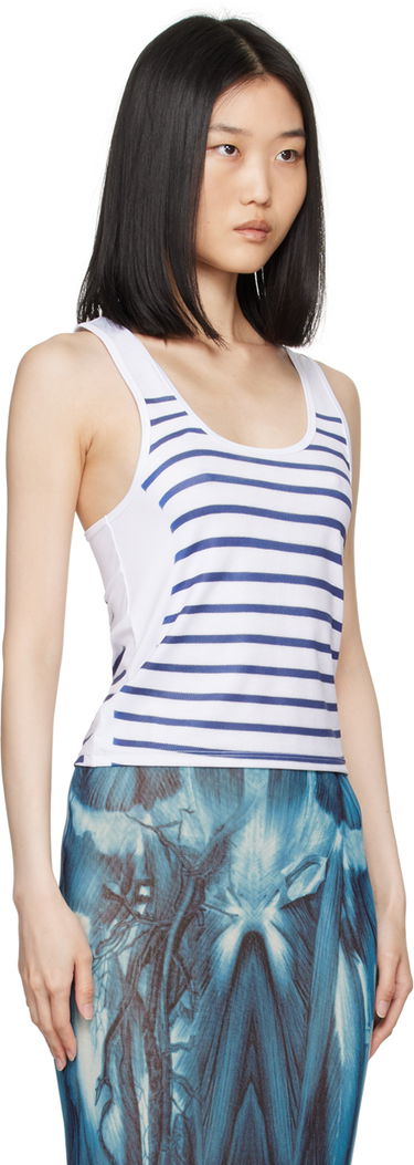 Majica Jean Paul Gaultier Jean Paul Gaultier Striped Turtleneck Top Bela | 24/30-F-TO198-J559-015900, 3