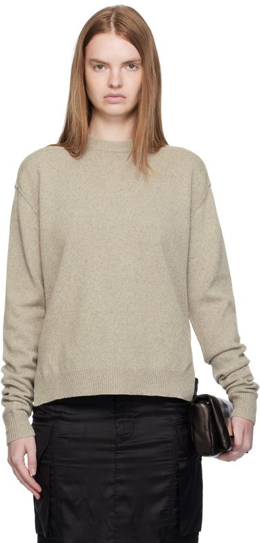 Pleteni pulover Rick Owens Rick Owens Concordians Round Neck Sweater Bež | RP02E4679 WSBR, 0