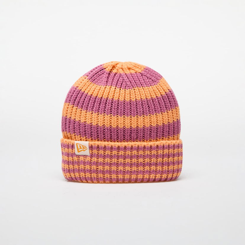 Klobuk New Era Hat Knit Medium Stripe Beanie Orange Glaze Universal Oranžna | 60565459