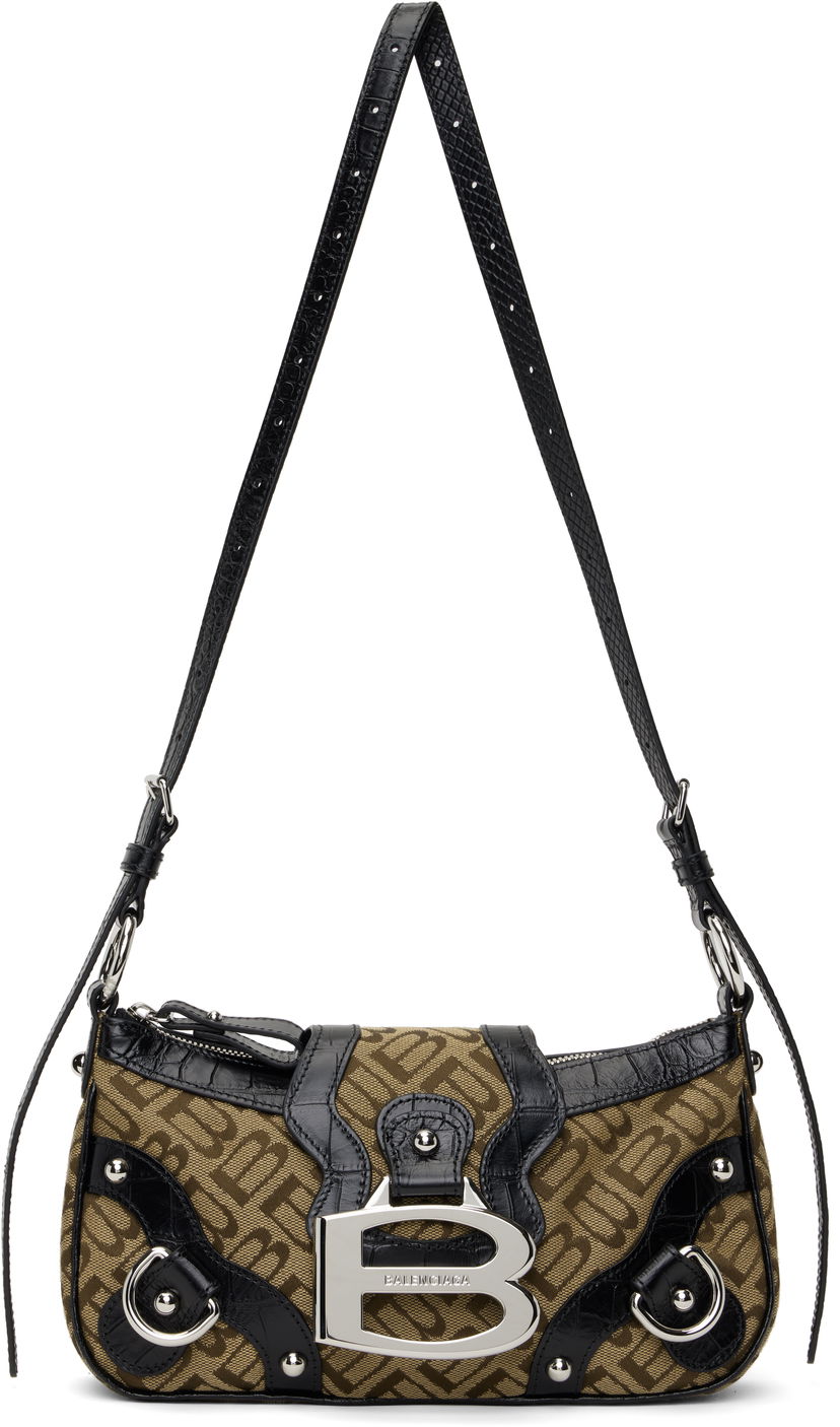 Torba za čez ramo Balenciaga Small Shoulder Bag Rjava | 805260 2ABBY