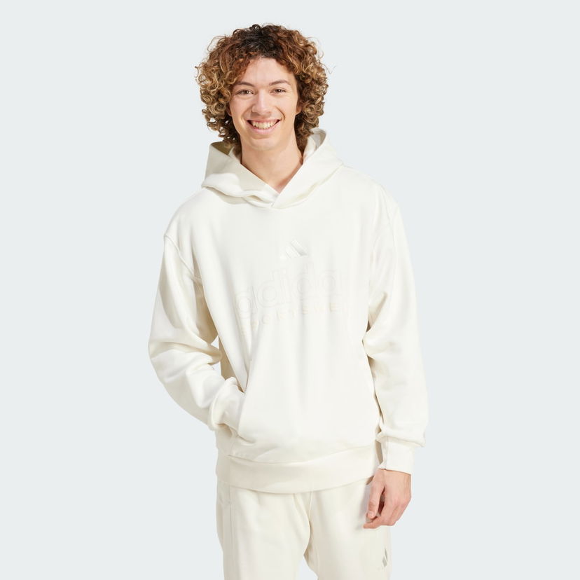 Pulover adidas Performance Fleece Graphic Hoodie Bela | IY6594