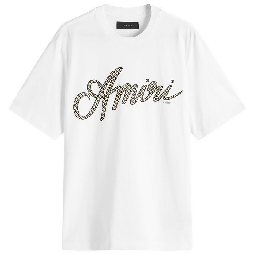 Majica AMIRI Amiri Script T-Shirt Size M Bela | AMJYTE1193-100