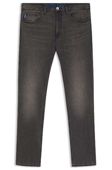 Kavbojke BOSS Slim-fit jeans stretch denim Siva | 50547119