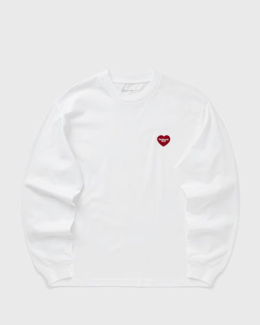 Majica Carhartt WIP Long Sleeve Heart Patch T-Shirt Bela | I035469-1WZ.XX, 2