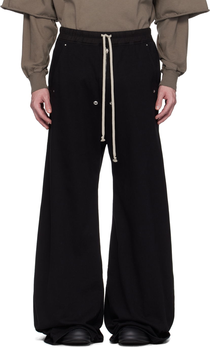 Trenirka Rick Owens Rick Owens DRKSHDW Hollywood Geth Belas Sweatpants Črna | DU01E3378 RIG